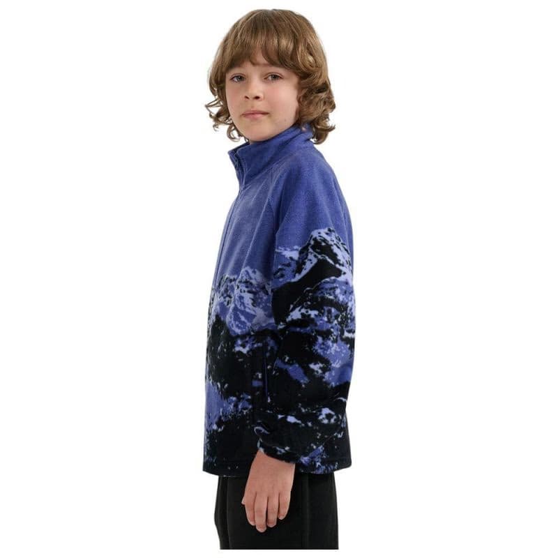 Chlapčenská flisová mikina so zipsom 4F JUNIOR FLEECE M349-4FJWAW25TFLEM349-91A-MULTICOLOUR 1 ALLOVER 3