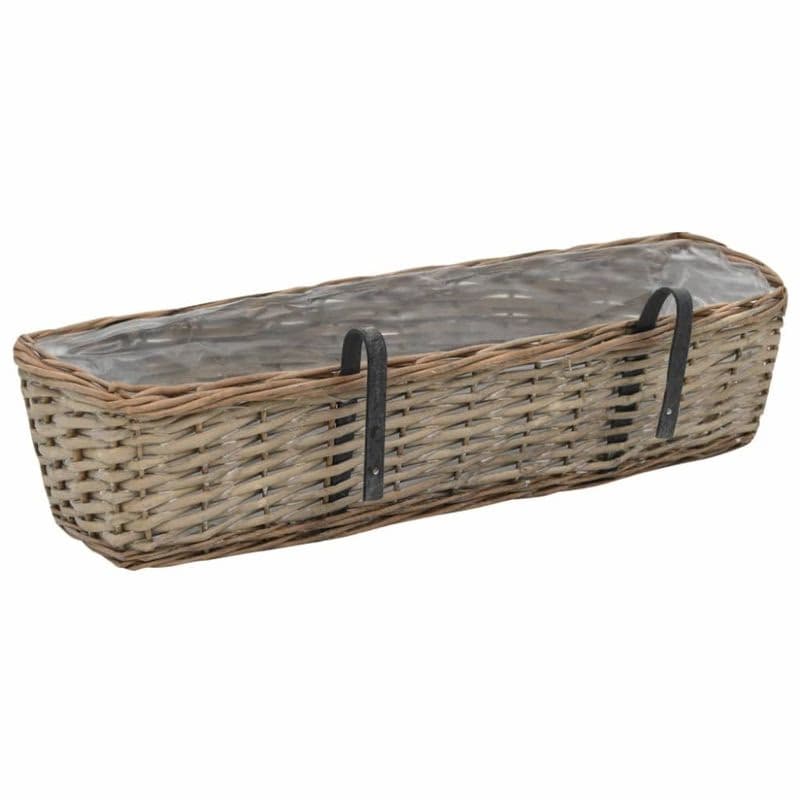 Truhlík na balkón prútený 60 cm 2 ks Dekorhome 4