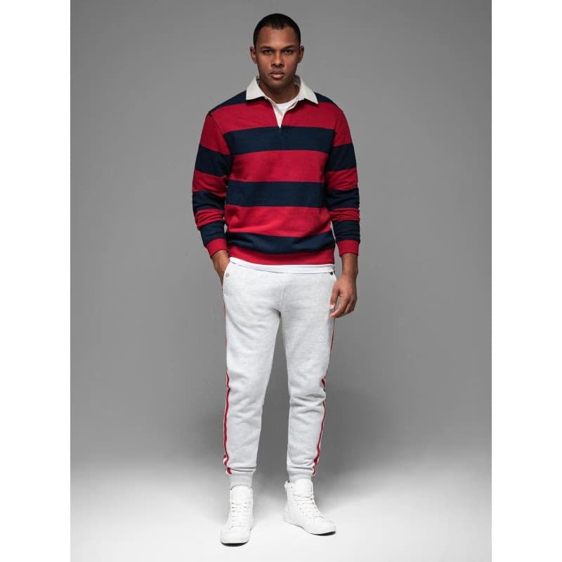 Pánske tepláky OMBRE Pants OM-PASK-0258 V-1ight greyelange 6
