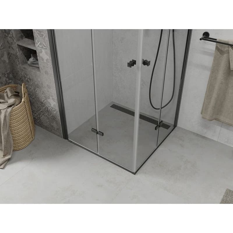 MEXEN/S - Lima Duo sprchovací kút 80 x 80, transparent, čierna 856-080-080-70-00-02 5