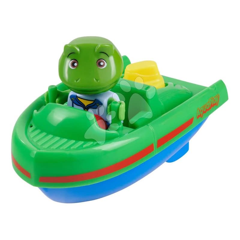 Športová loďka naťahovacia Sportboat AquaPlay dĺžka 14 cm s figúrkou žabiaka Nilsa od 24 mes