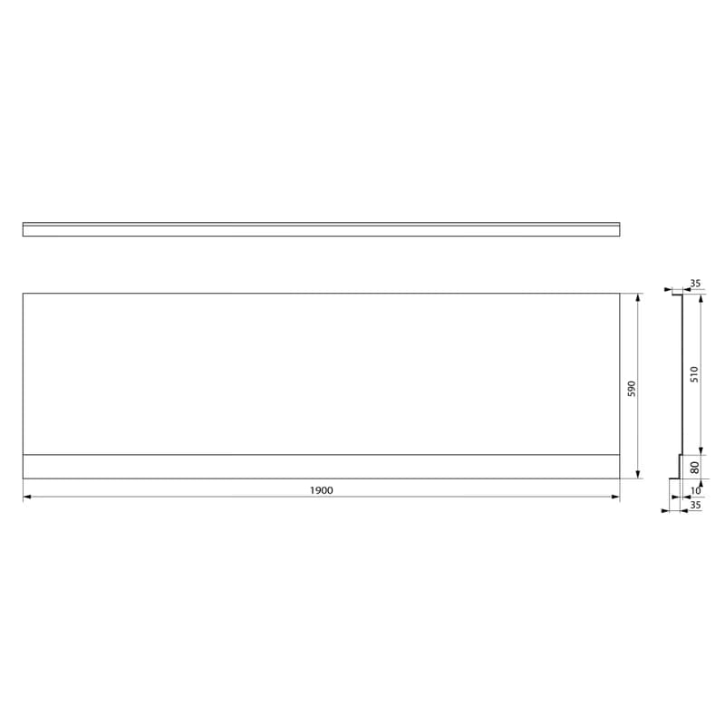 POLYSAN - PLAIN NIKA panel 190x59cm 72561 3