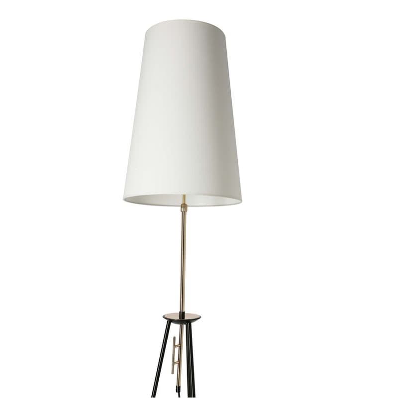 Stojaca lampa TAFLO čierno-zlatá 1xE27 tienidlo biele 2