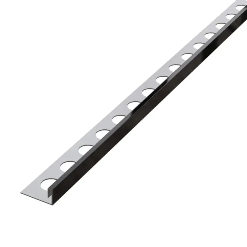 Rohový profil JS 10,5 mm x 270 cm čierny lesk
