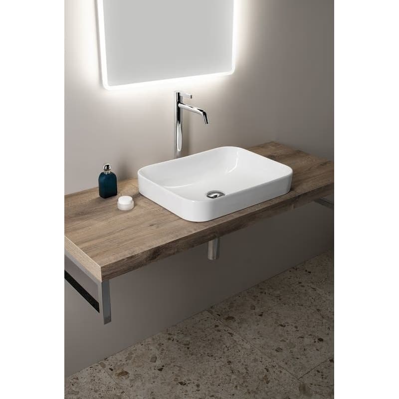 ISVEA - SOTT AQUA Keramické umývadlo 50x38cm, biela 10SQ51050 4