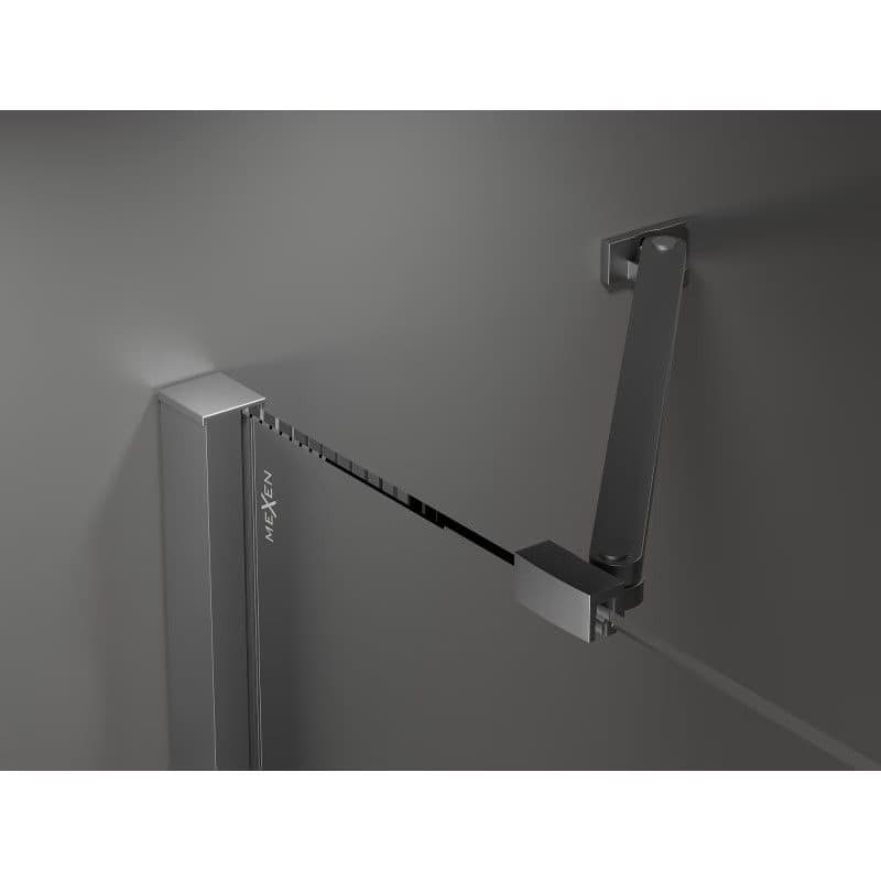 MEXEN/S - Velar Duo sprchovací kút, posuvné dvere 100 x 100, grafit, grafit metal 871-100-100-42-95 4
