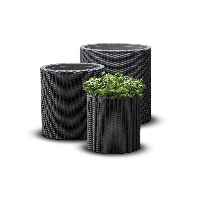 Set kvetináčov CYLINDER S+M+L polyratan Keter 3