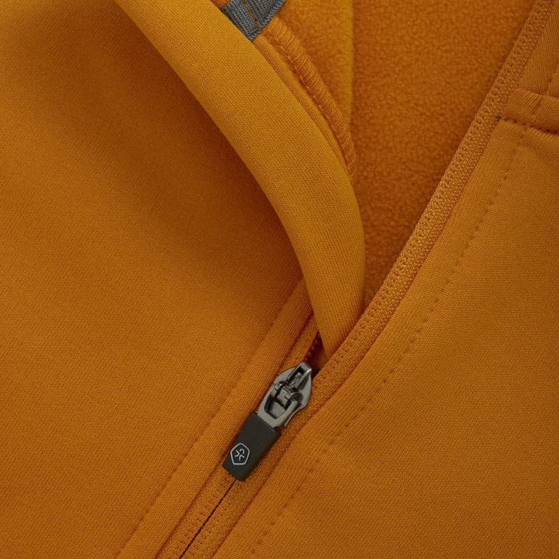 Juniorská flisová mikina so zipsom COLOR KIDS Fleece Jacket - Brushed inside-741829.3042-Marmalade 3