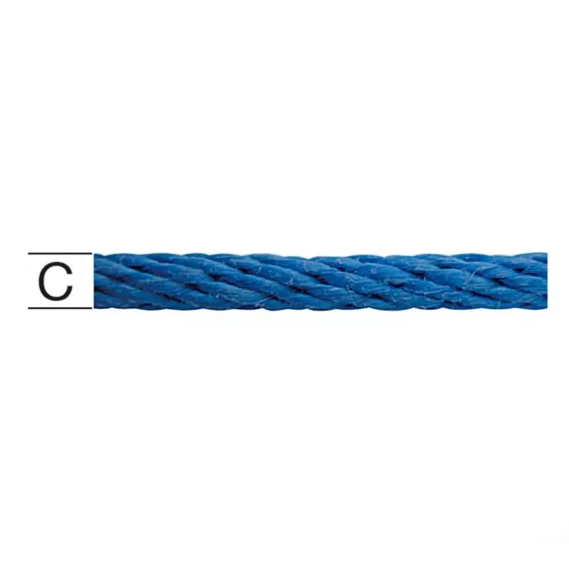 Polypropylén Lano pletené modré – Priemer 8 mm - Tovar na Mieru