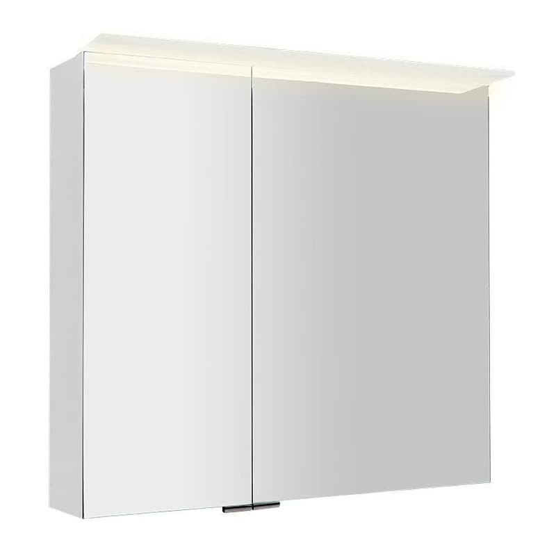 SAPHO - LINEX galérka s LED osvetlením, 80x70x15cm, biela LX080-0030