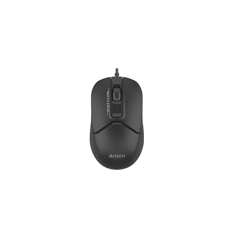 A4tech FSTYLER optická kancelárska myš, USB-C+USB-A, čierna