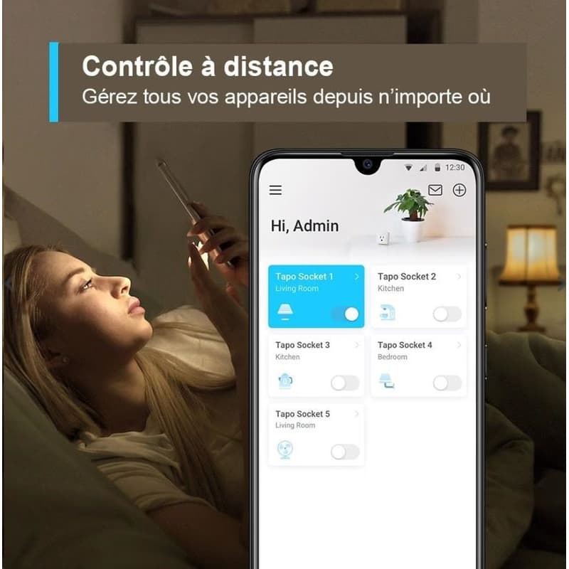 TP-Link Tapo P110 múdra WiFi mini zásuvka (3680W, 16A, 2, 4 GHz, BT) 2