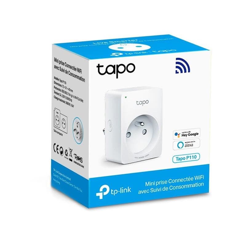 TP-Link Tapo P110 múdra WiFi mini zásuvka (3680W, 16A, 2, 4 GHz, BT) 3