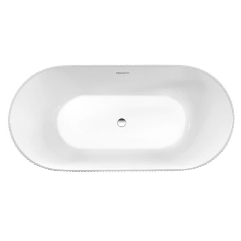 AQUALINE - TURIA STRIP voľne stojaca vaňa 170x80cm, biela E2780 4