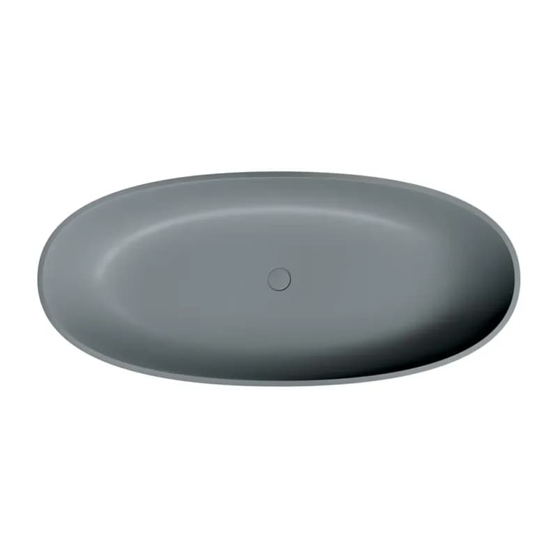 OMNIRES - SHELL M+ voľne stojaca vaňa, 175 x 78 cm, sivá/popol SHELL175WWAG 5