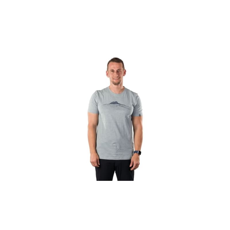 Pánske turistické tričko s krátkym rukávom NORTHFINDER JACINT-368skyblue