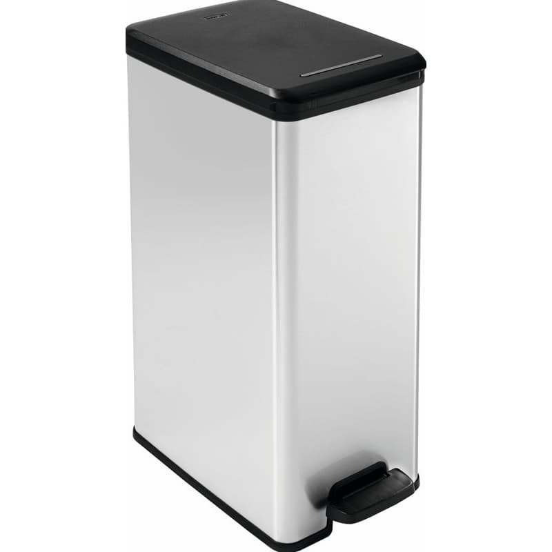 CURVER Odpadkový kôš SLIM BIN 40l | strieborná