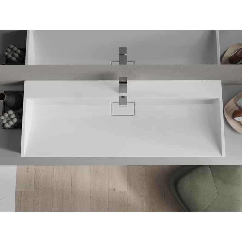 MEXEN - Ava umývadlo na dosku liaty mramor 1/O 120 x 46, biela 23011201 4