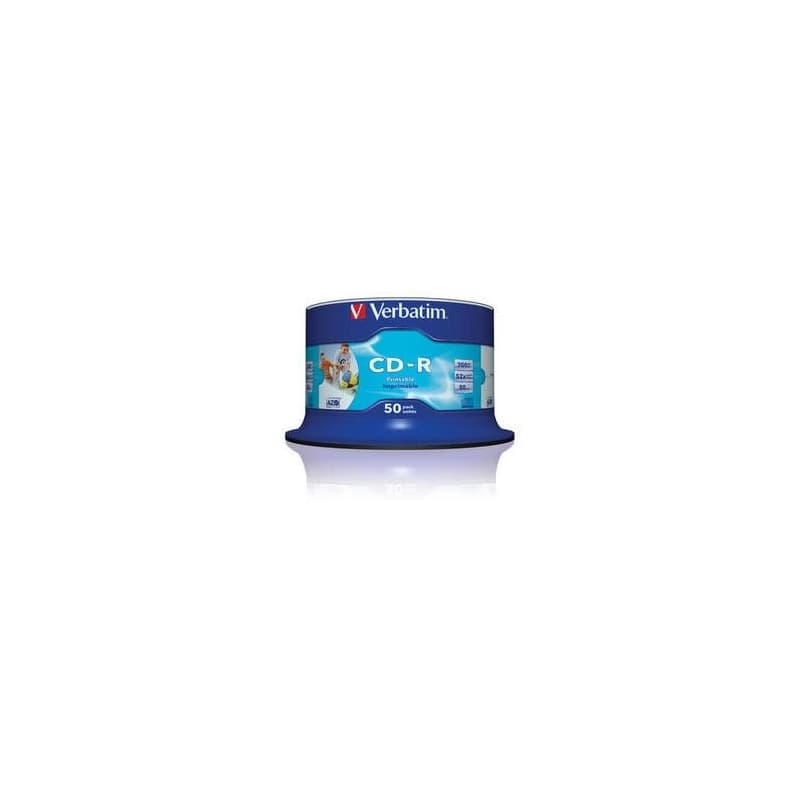 VERBATIM CD-R(50-Pack)Spindle/Inkjet Printable/52x/700MB / Non ID Branded 2