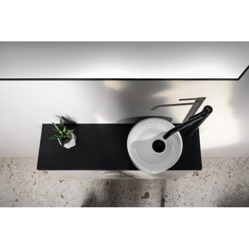 SAPHO - SANNA guľaté umývátko na dosku pr.25cm, liaty mramor, biela SA250 4