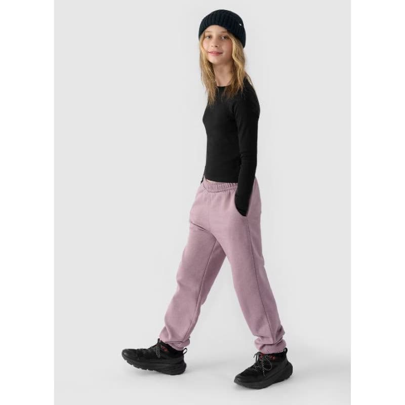 Dievčenské tričko s dlhým rukávom 4F JUNIOR LONGSLEEVE-JWAW24TLONF292-20S-DEEP BLACK 5