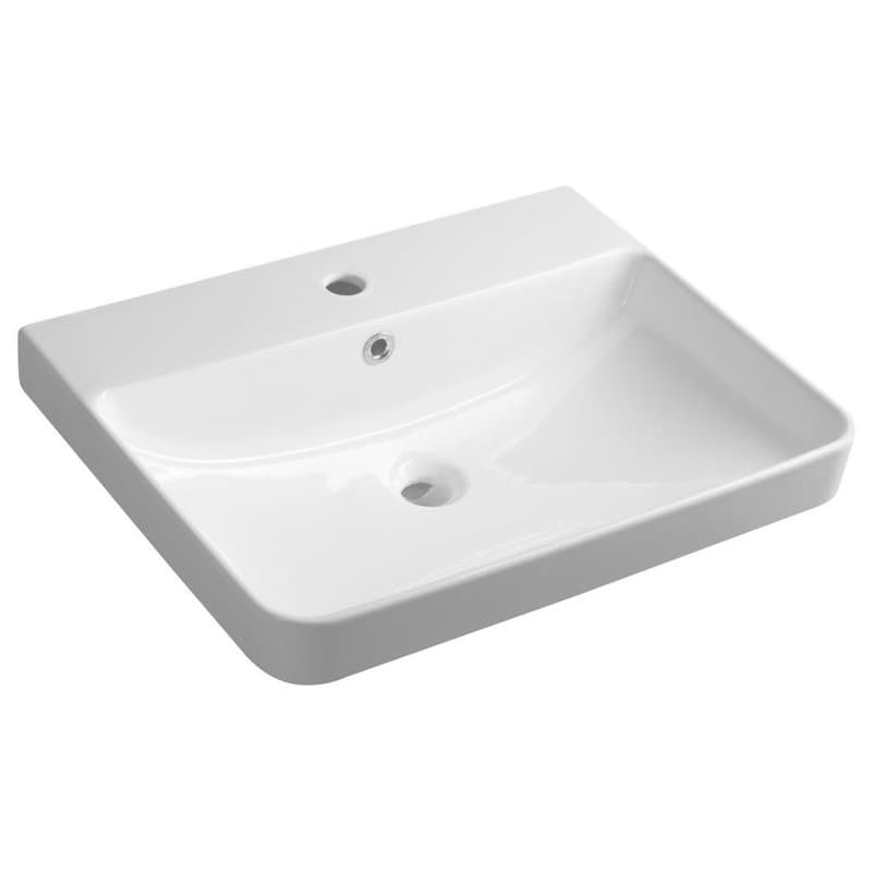 SAPHO - NERON keramické umývadlo 60x48cm, biela 201.128.0