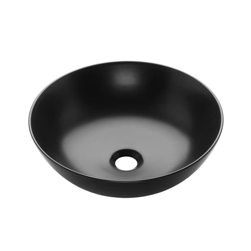 INVENA - Umývadlo na dosku DOKOS 39,5 cm, čierna pololesk CE-19-005-C