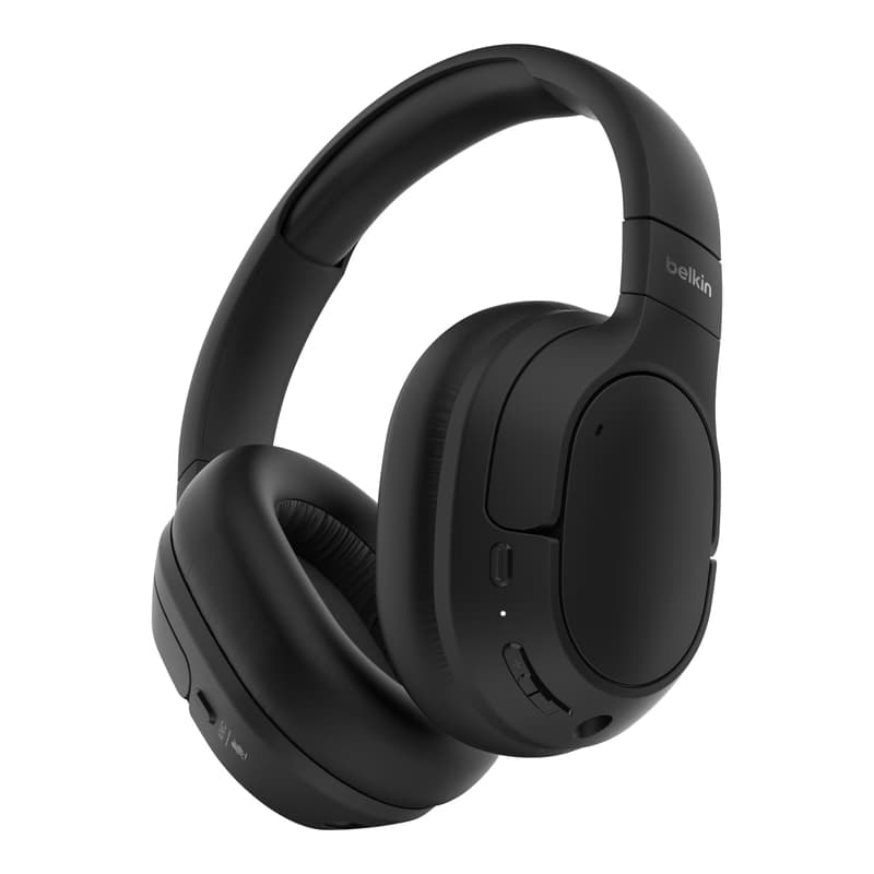 Belkin SOUNDFORM™ Isolate - Noise Cancelling Over-Ear Headphones - bezdrôtové slúchadlá, čierna