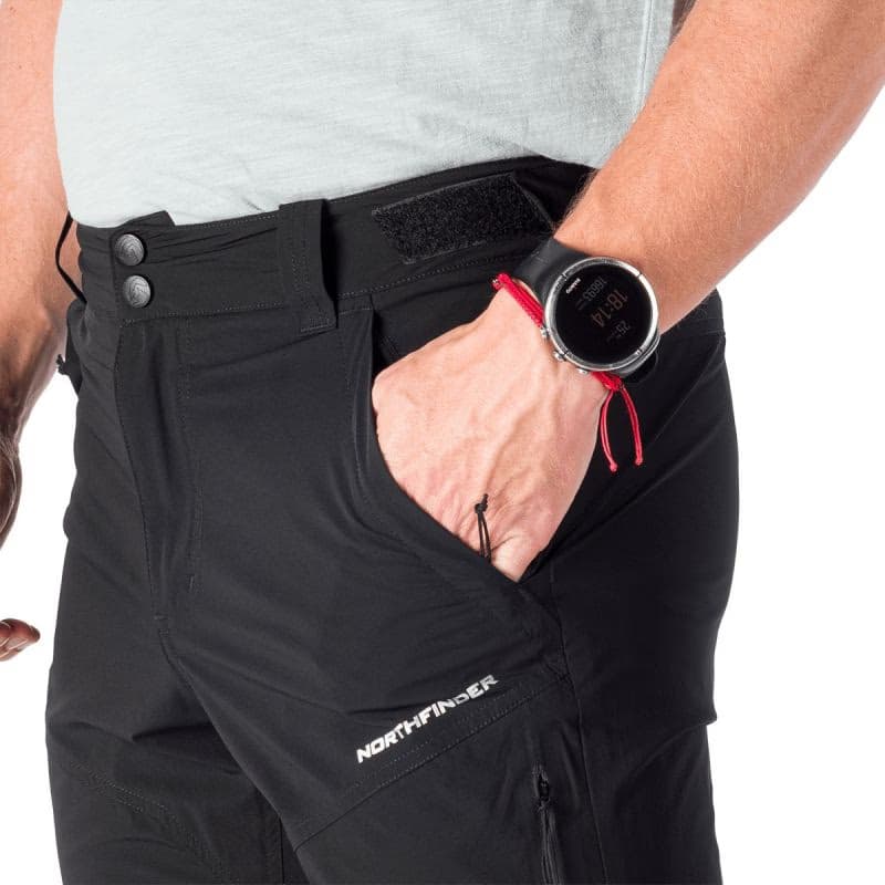 Pánske turistické nohavice NORTHFINDER SILVESTRE-270blackblack 5