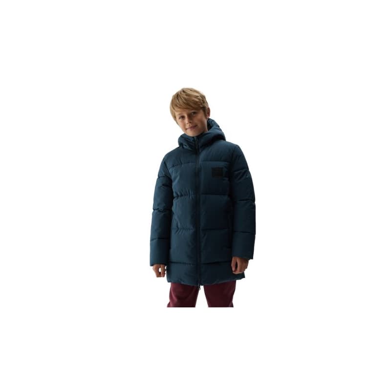 Chlapčenská bunda 4F JUNIOR DOWN JACKET-JAW23TDJAM275-31S-NAVY