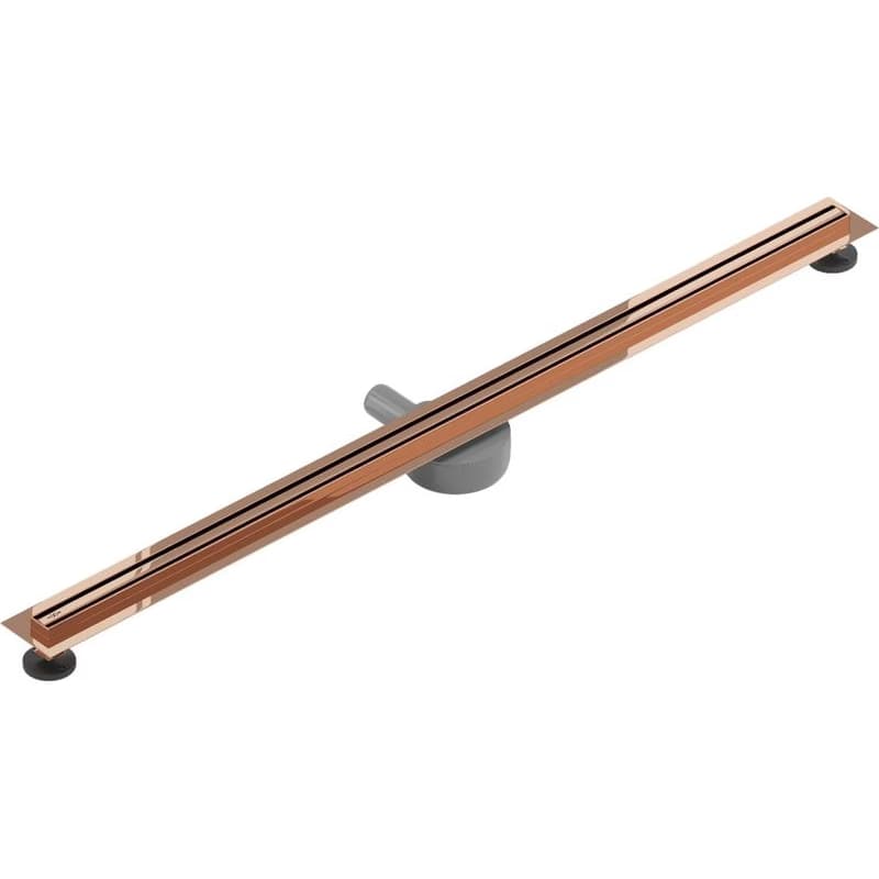 MEXEN - Flat 360 Slim žľab otočný 110 cm ružové zlato 1641110 3