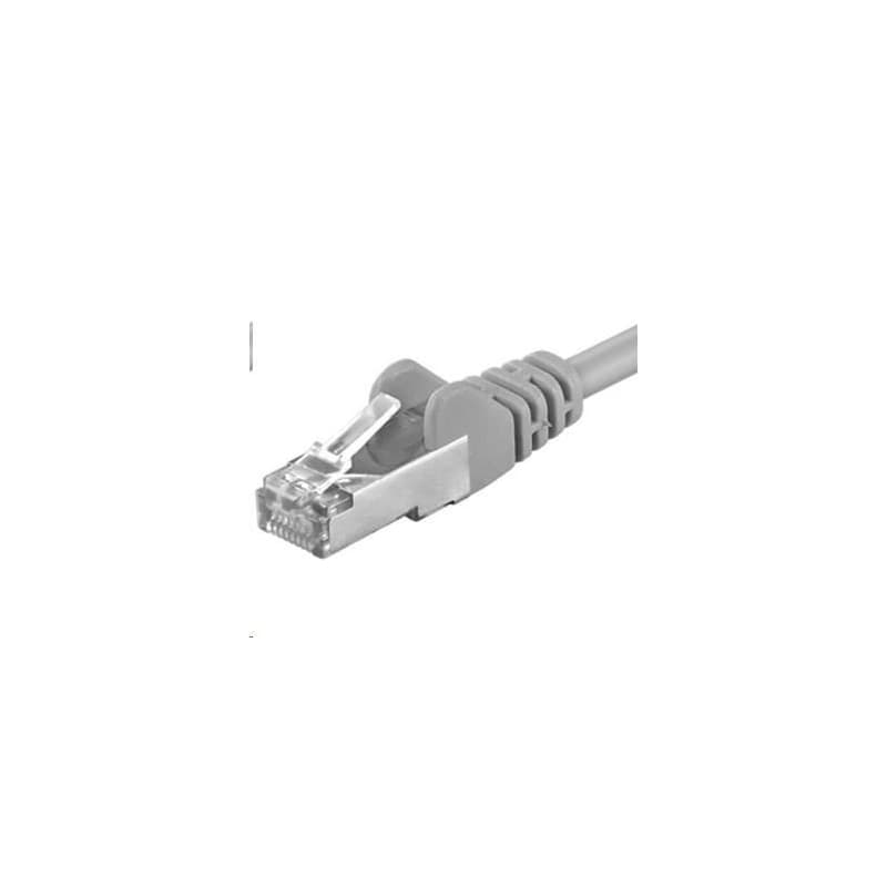 PREMIUMCORD Patch kábel CAT6a S-FTP, RJ45-RJ45, AWG 26/7 5m šedá