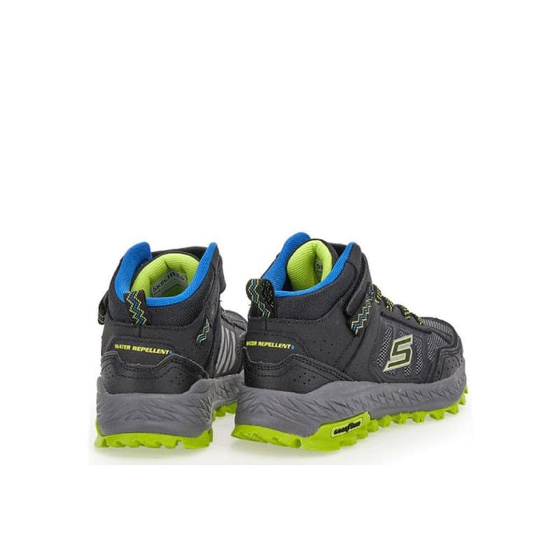 Chlapčenská členková turistická obuv SKECHERS Fuse Tread Trekor black lime 5