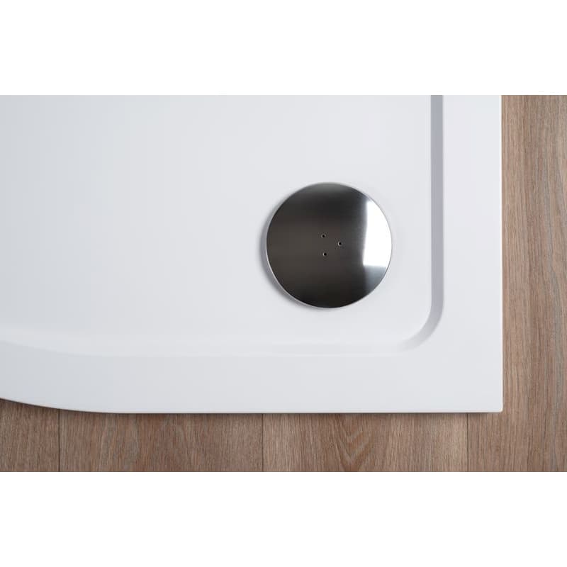 H K - THOR Sprchová vanička z liateho mramoru, štvrťkruh, R550 80x80x3 cm SE-THOR-80Q 3
