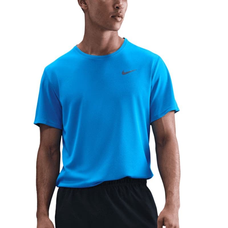 Pánske bežecké tričko s krátkym rukávom NIKE M NK DF UV MILER SS BLUE HERO REFLECTIVE SILV 3
