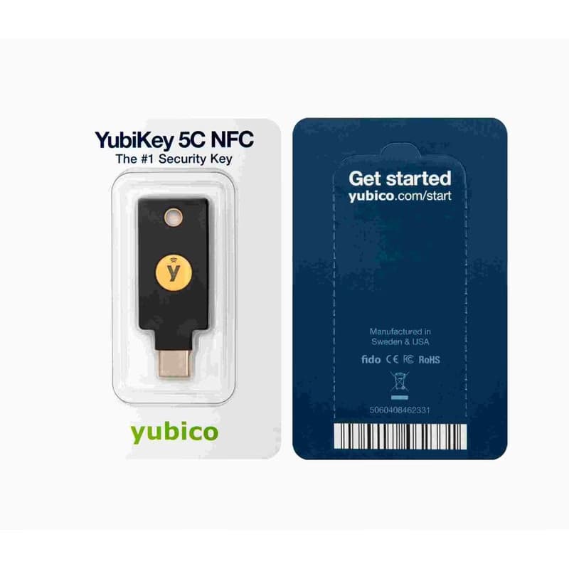 YubiKey 5C NFC - USB-C, kľúč/token s viacfaktorovou autentizáciou (NFC, MIFARE), podpora OpenPGP a Smart Card (2FA) 2