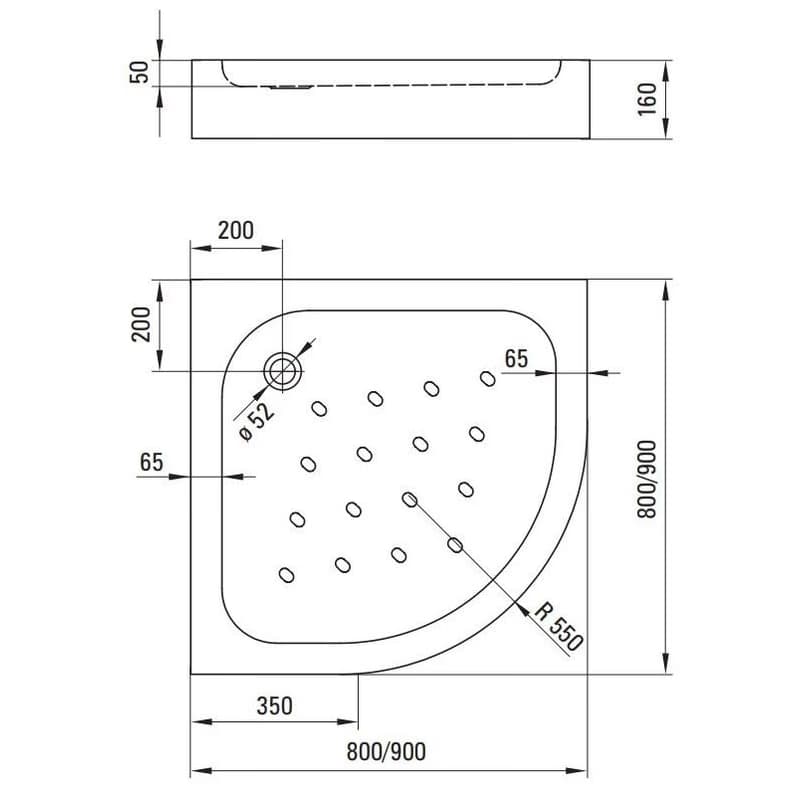Deante Standard New 80 x 80 cm (KTA 054B) 4