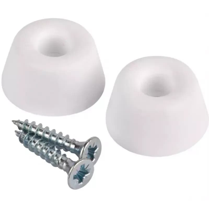 Tlmiace zarážky biele 21 mm