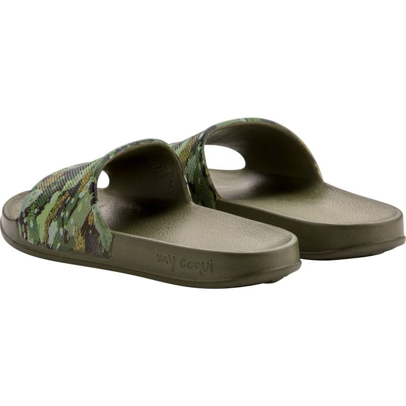 Detské šlapky (plážová obuv) COQUI Tora army green camo 2