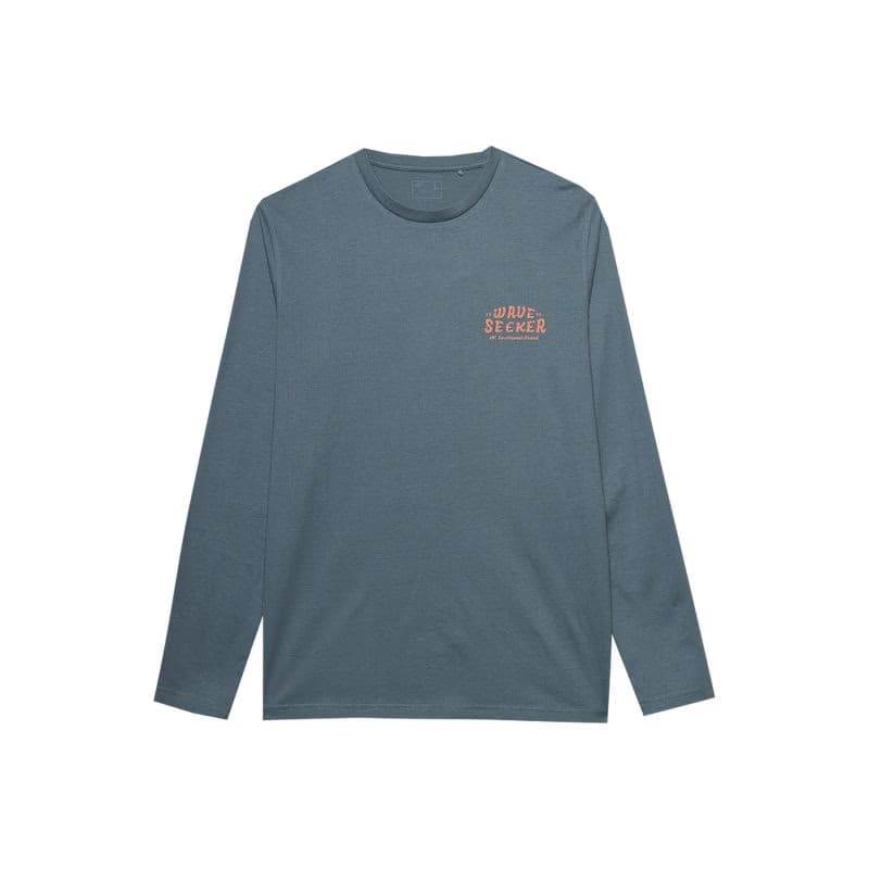 Pánske tričko s dlhým rukávom 4F LONGSLEEVE-4FWSS24TLONM246-22S-ANTHRACITE 4