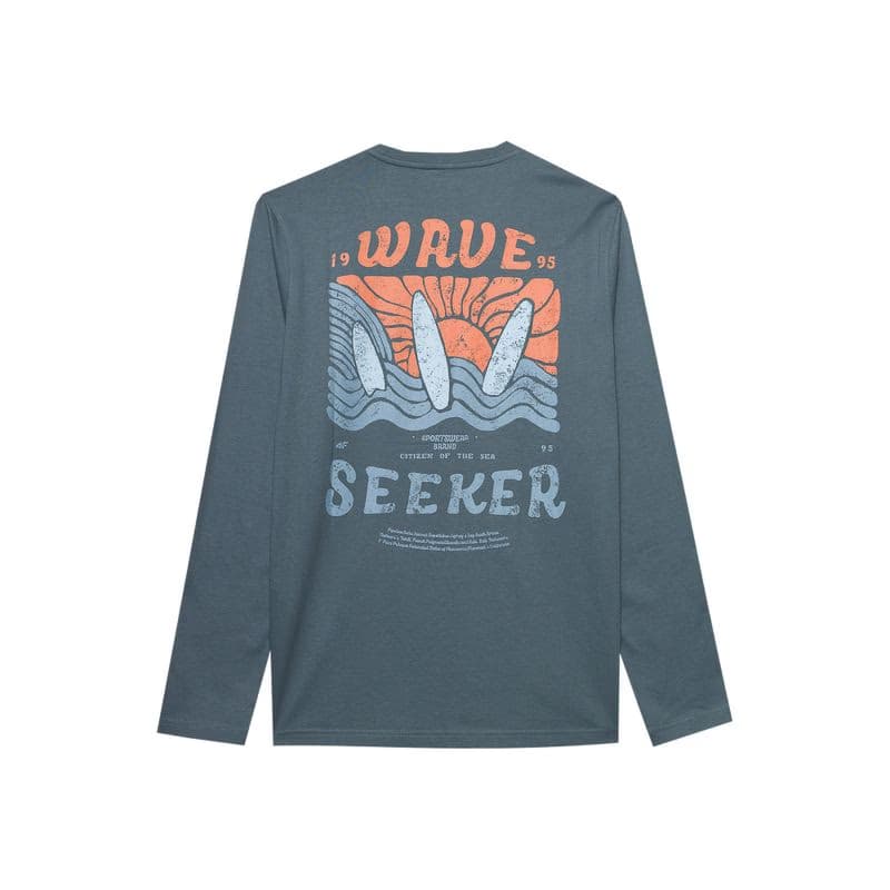Pánske tričko s dlhým rukávom 4F LONGSLEEVE-4FWSS24TLONM246-22S-ANTHRACITE 5