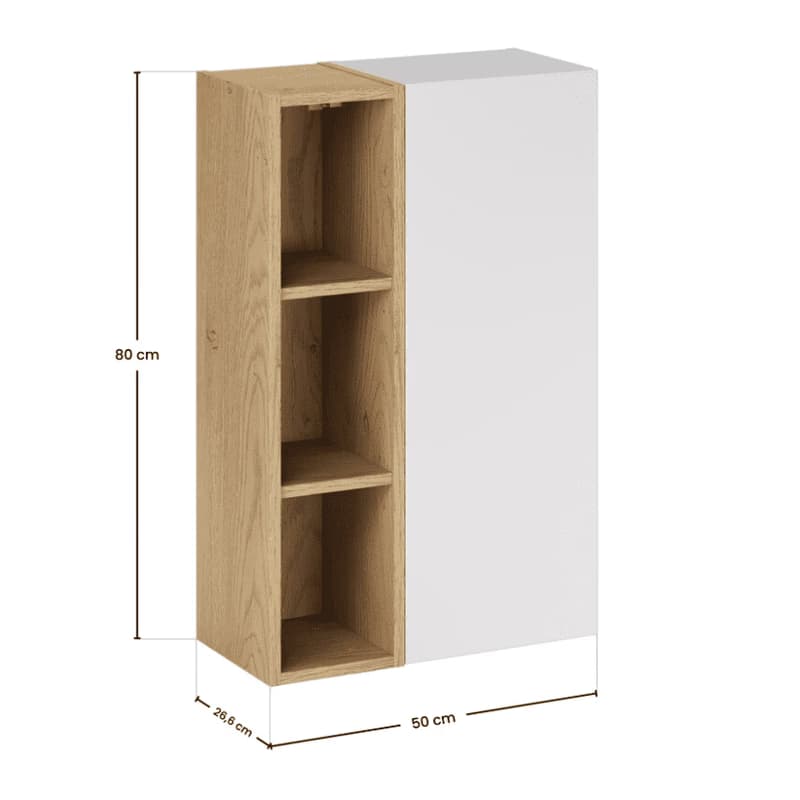 ArtCom Závesná skrinka ASTER WHITE ASG SP/UR 20x80 cm 6