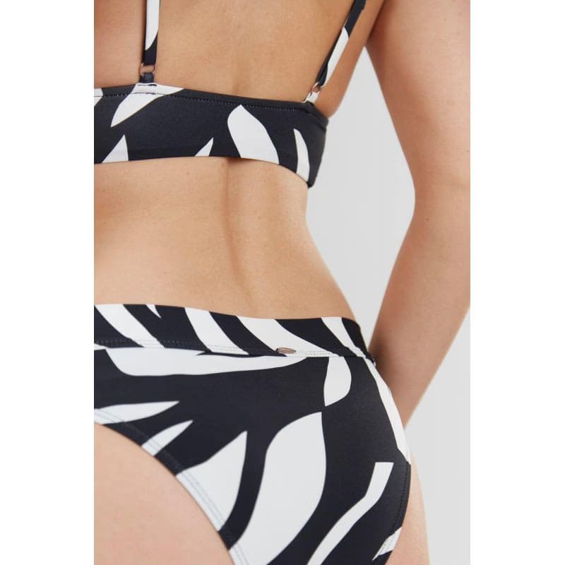 Dámske plavky spodný diel FUNDANGO Sahara Mid Waist Full Bottoms-893-raven 4