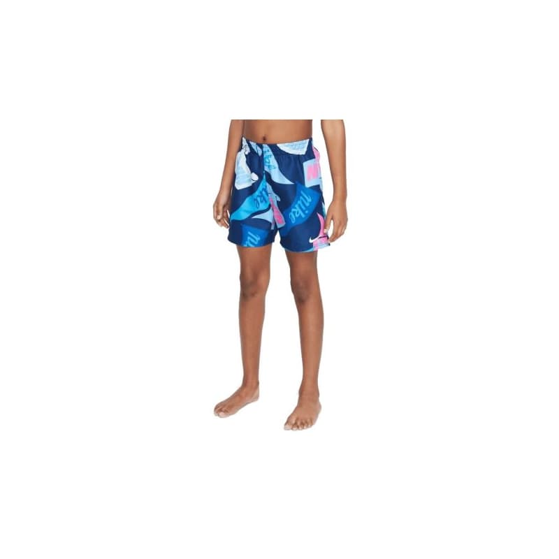 Chlapčenské plavky NIKE SWIM TOSSED FLAGS 4 inch MIDNIGHT N-MIDNIGHT NAVY