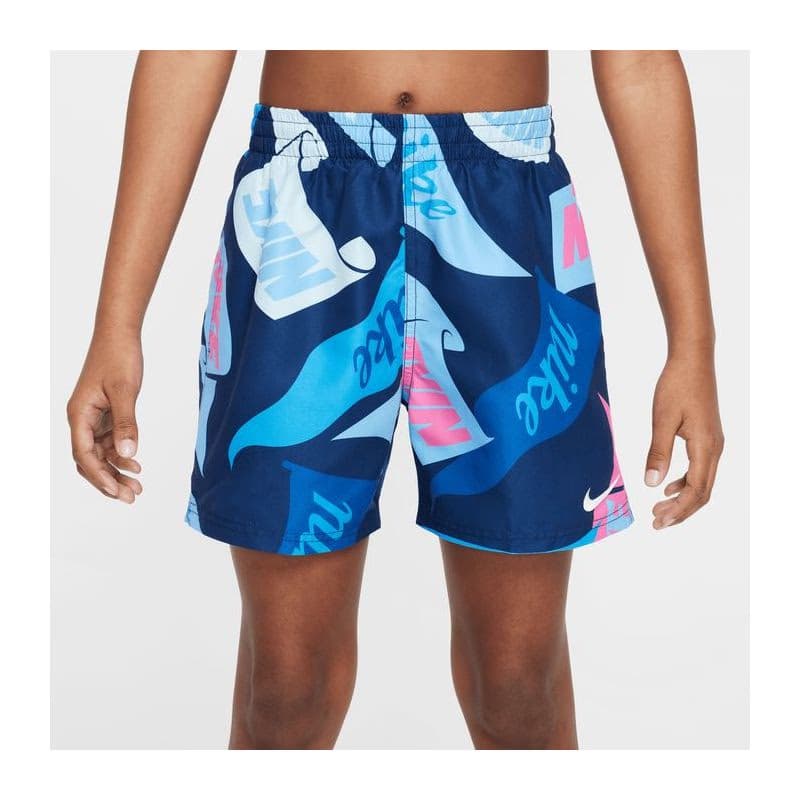 Chlapčenské plavky NIKE SWIM TOSSED FLAGS 4 inch MIDNIGHT N-MIDNIGHT NAVY 2