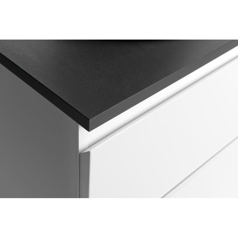 AQUALINE - ALTAIR skrinka s doskou 68 cm, biela/antracit bridlica AI270-03 4