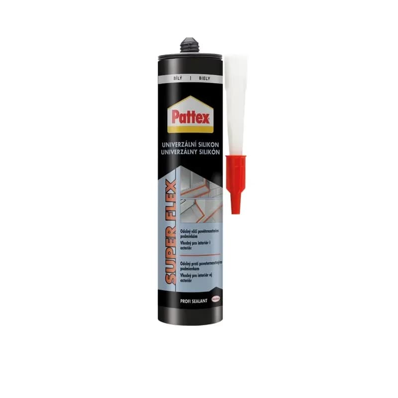 PATTEX Univerzálny silikón - biely