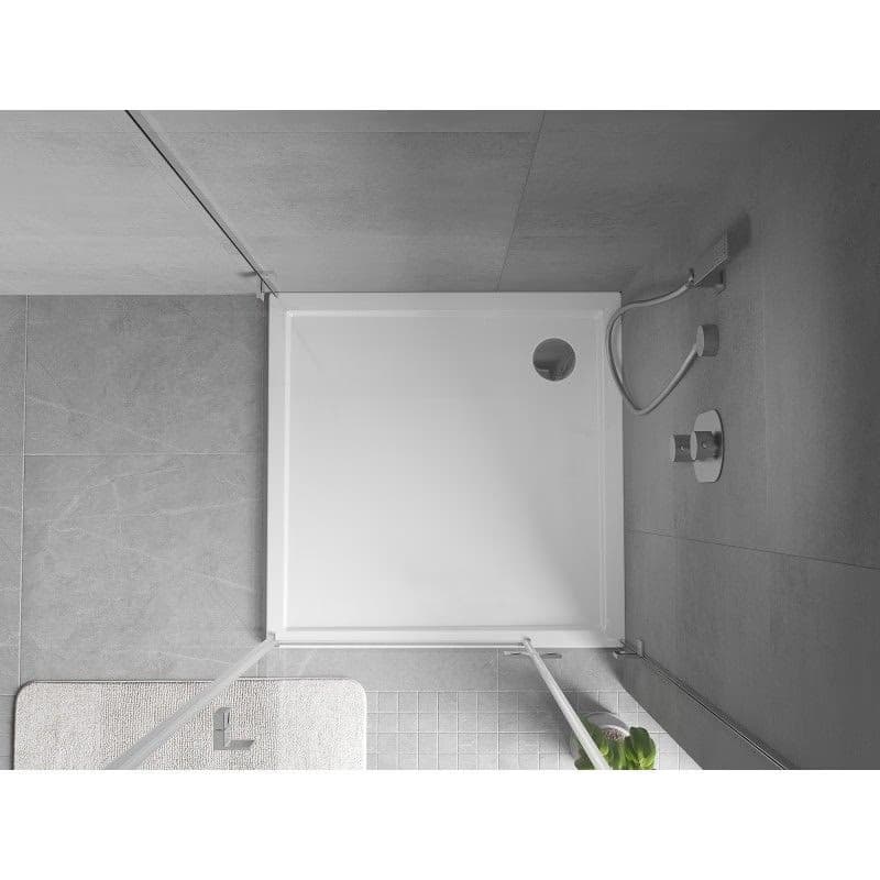 MEXEN - Flow Sprchová vanička štvorcová slim 80 x 80, biela lesk 46S108080 4