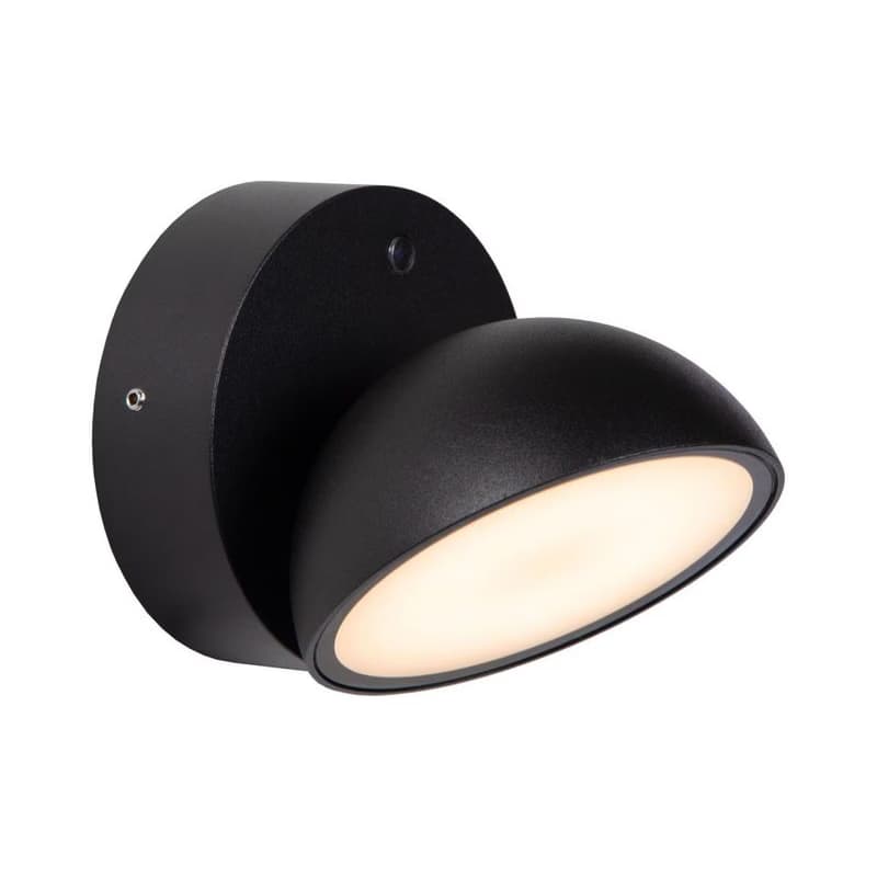 Lucide 22865/12/30 - LED Vonkajšie nástenné svietidlo FINN LED/12W/230V IP54 čierna 22865/12/30