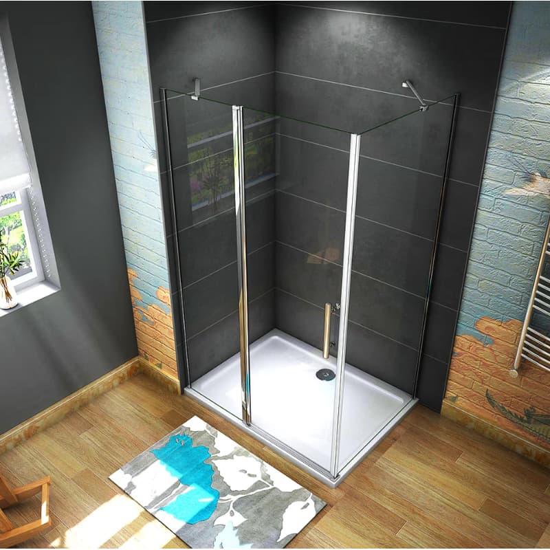 H K - Štvorcový sprchovací kút MELODY B5 80x80 cm s jednokrídlovými dverami s pevnou stenou SE-MELODYB58080 4